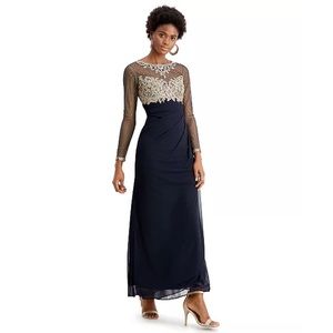 XSCAPE - Embellished Ruched Gown